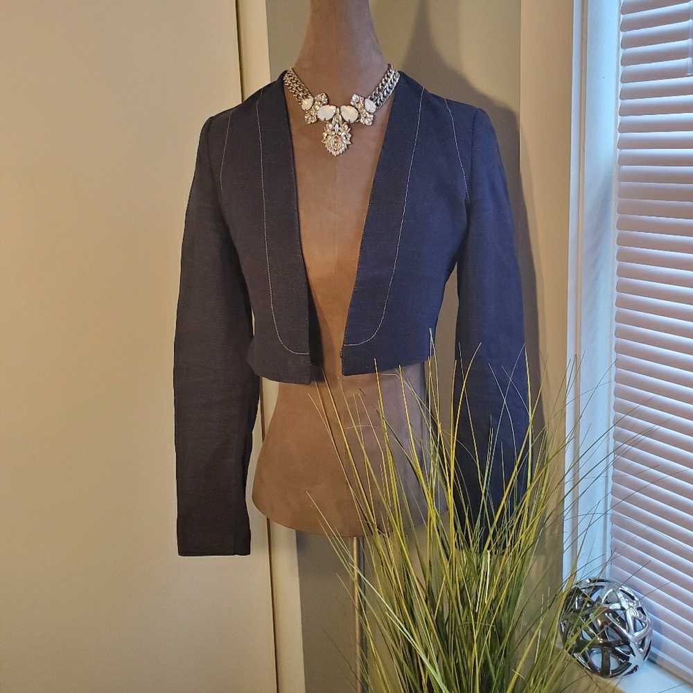 BCBGMAXAZRIA Cropped Blazer